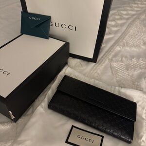Gucci Black Leather Wallet